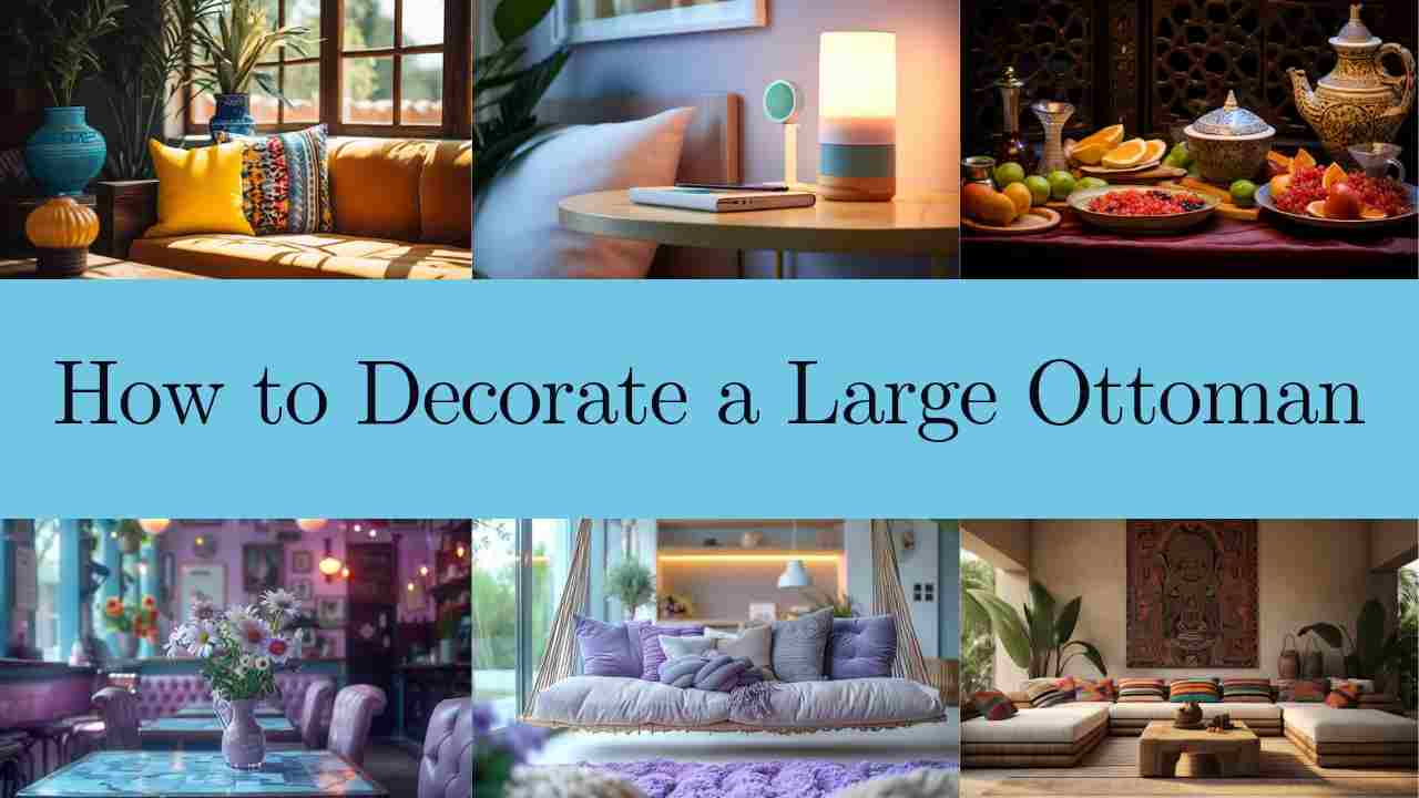 How to Decorate a Large Ottoman