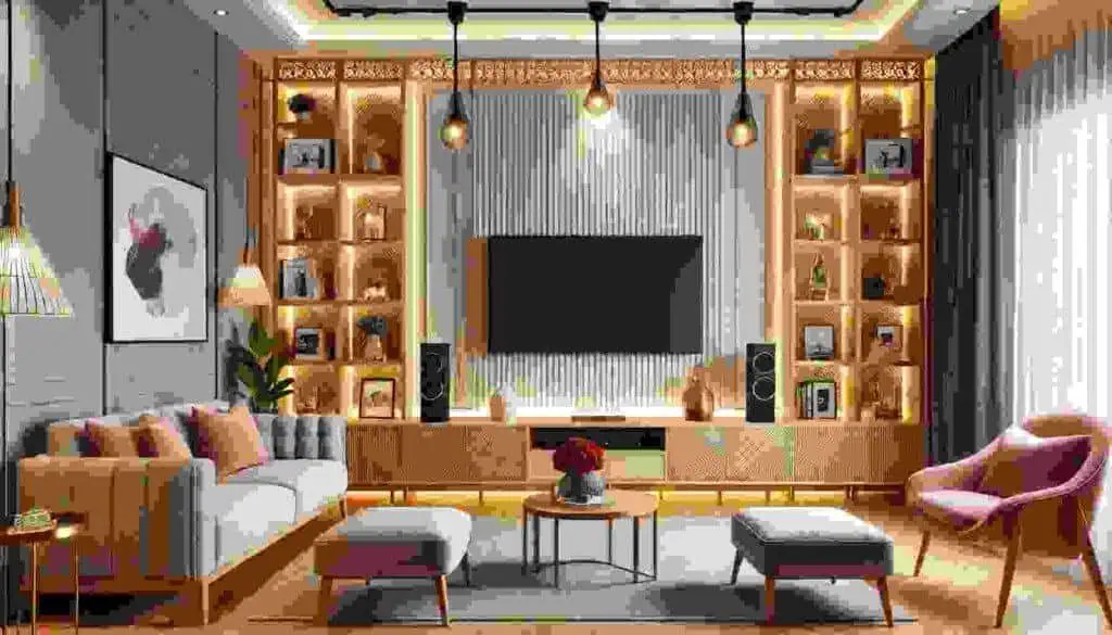 Wall Behind TV Stand